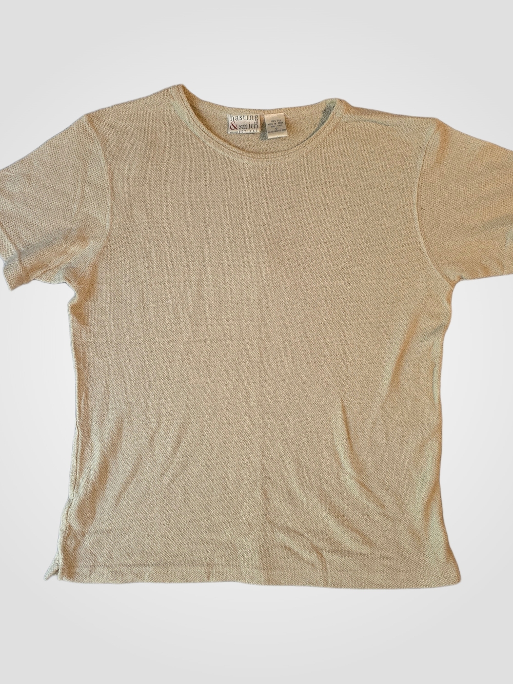 Kids Cream Short-Sleeve Knit Tee